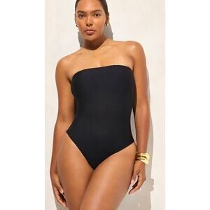 J Crew Long Torso Gemma One Piece 8 Black NWT Swim Suit Tall CI369 J.Crew
